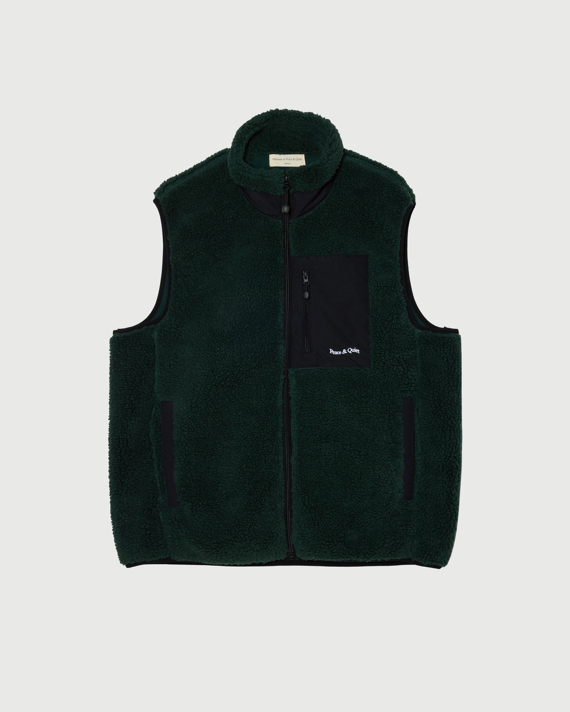 Wordmark Sherpa Vest - Pine