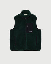 Wordmark Sherpa Vest - Pine