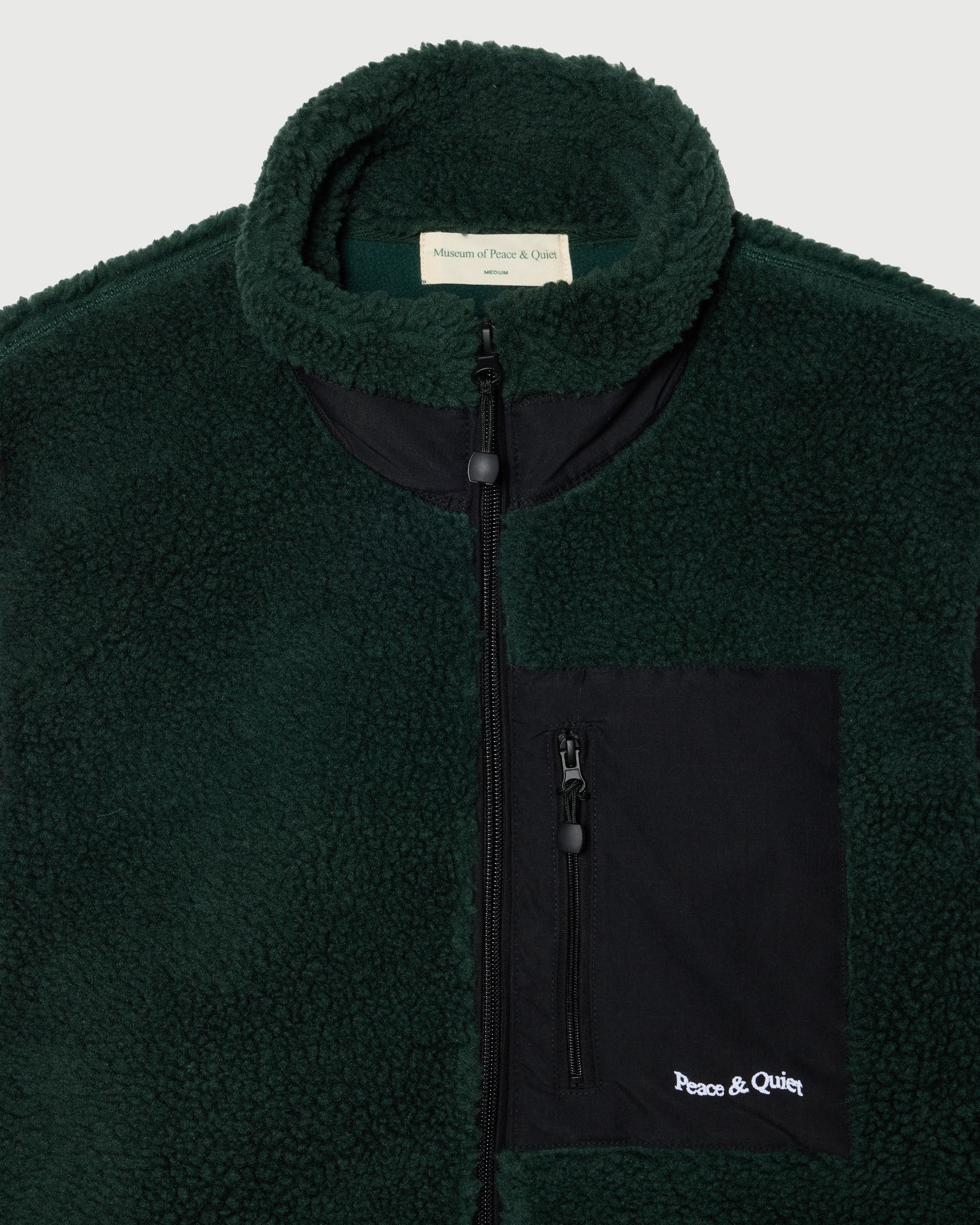 Wordmark Sherpa Vest - Pine