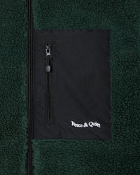 Wordmark Sherpa Vest - Pine