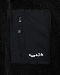 Wordmark Sherpa Vest - Black