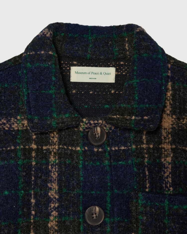 Chore Tweed Coat - Navy