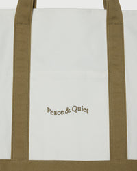 Stencil Boat Tote - Taupe