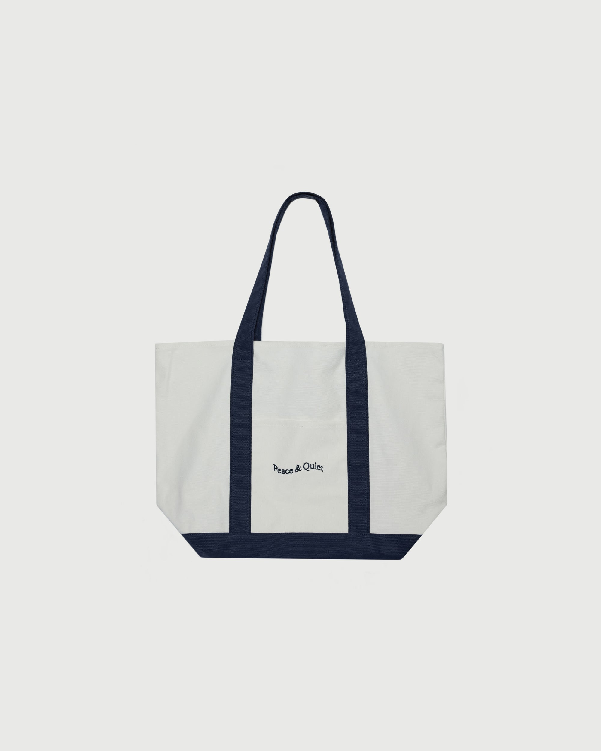 Stencil Boat Tote - Navy