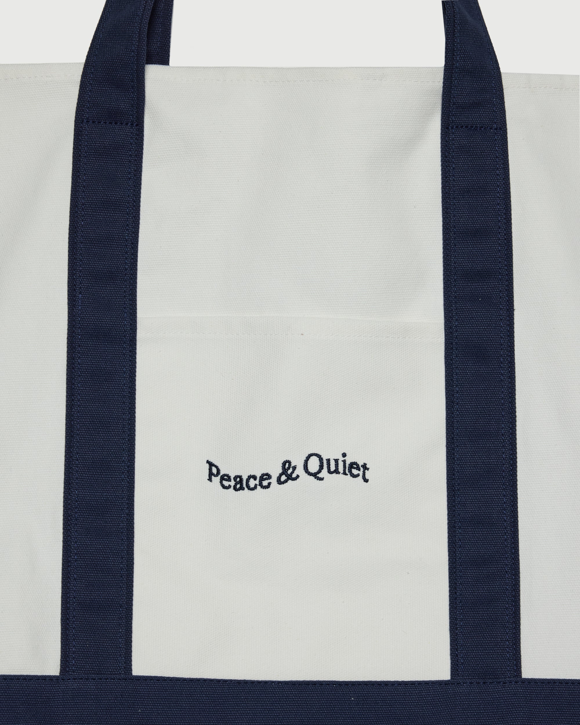 Stencil Boat Tote - Navy