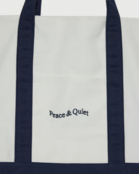 Stencil Boat Tote - Navy