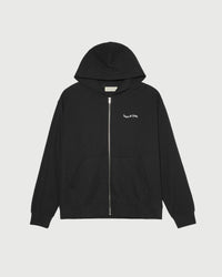 Wordmark Waffle Hoodie - Black