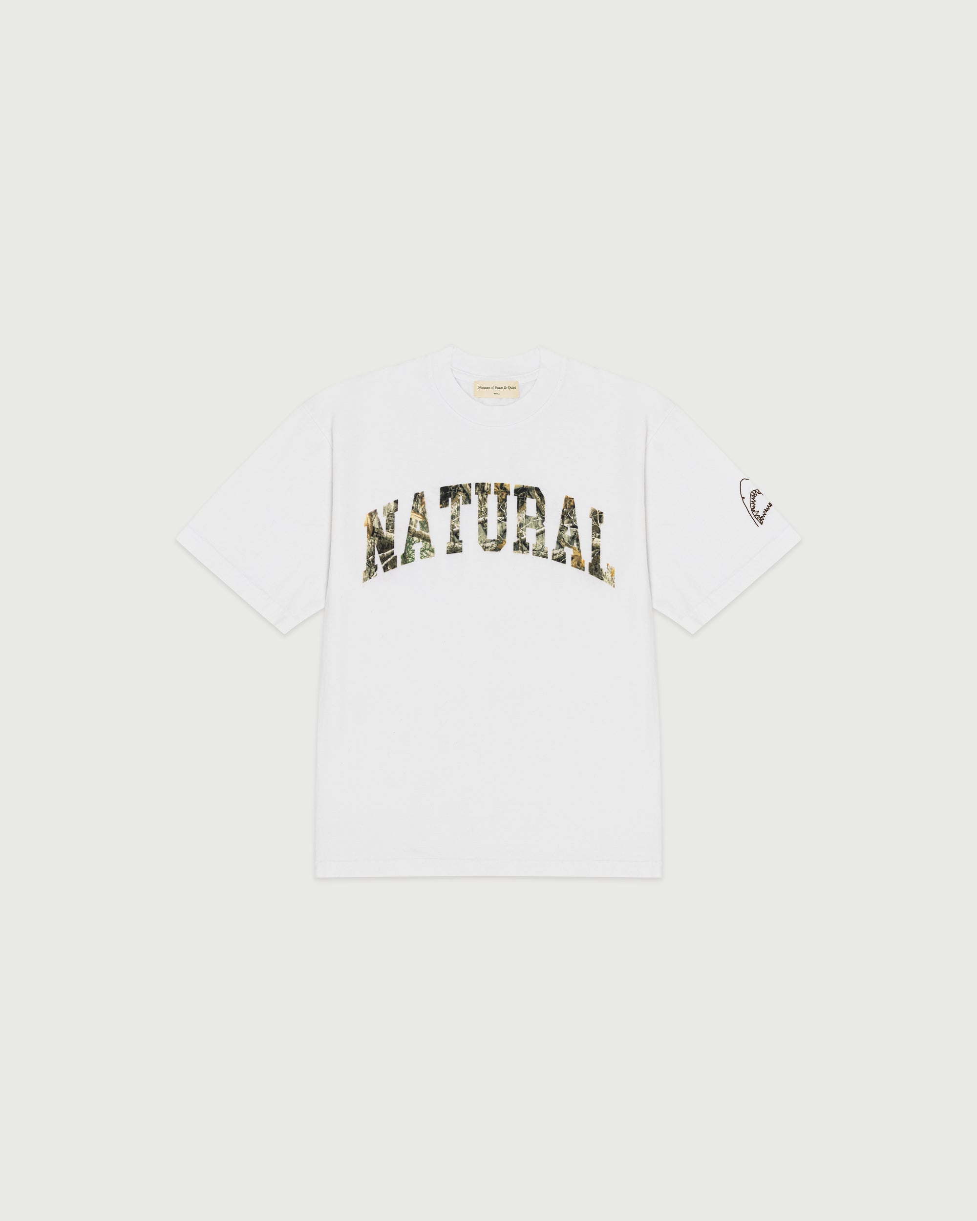 Great White x MoPQ Natural Tee - White/Camo
