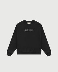 Quiet Luxury Crewneck - Black