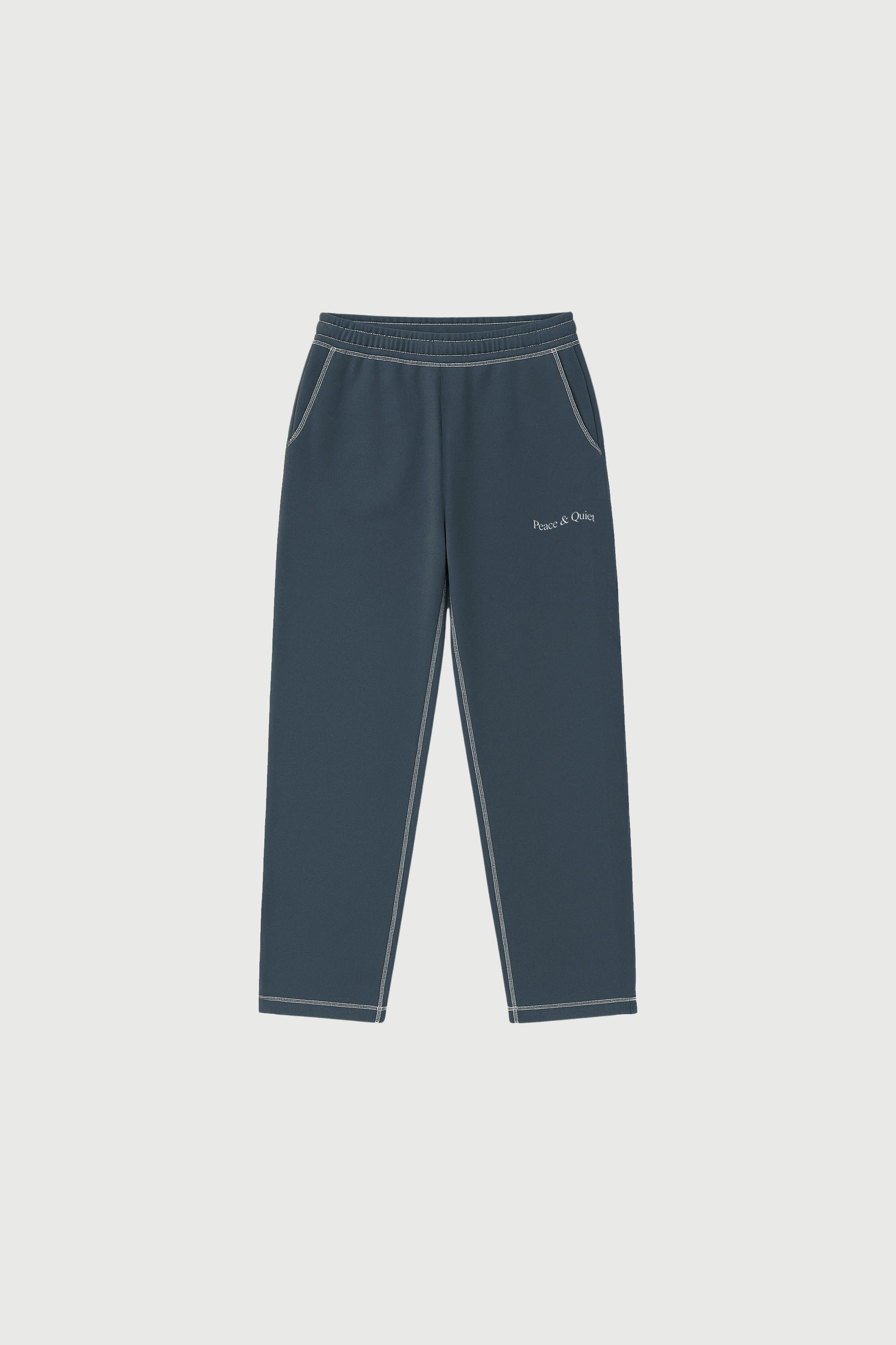 Wordmark Reverse Stitched Sweatpants - Slate