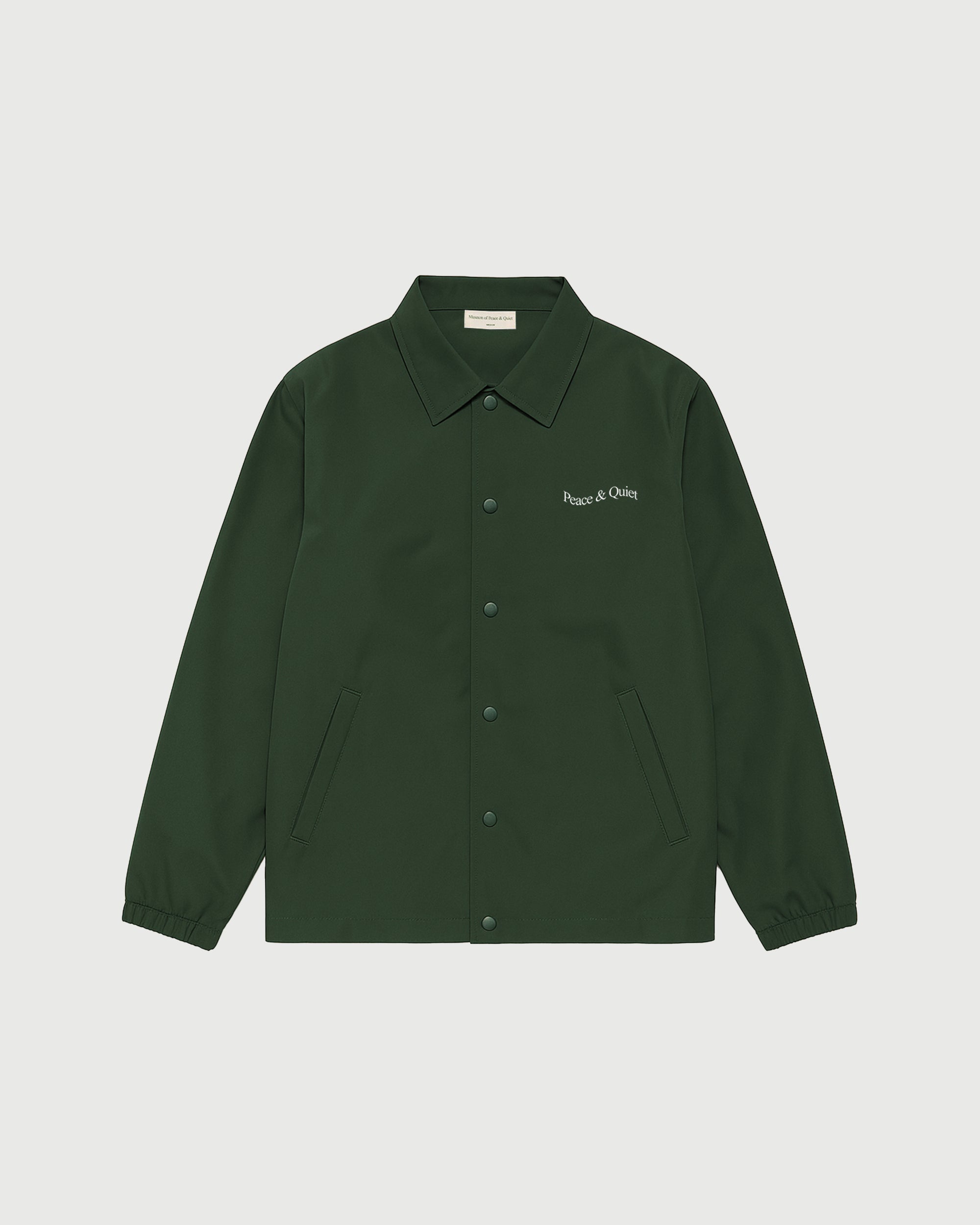 Wordmark Coach Jacket - Forest