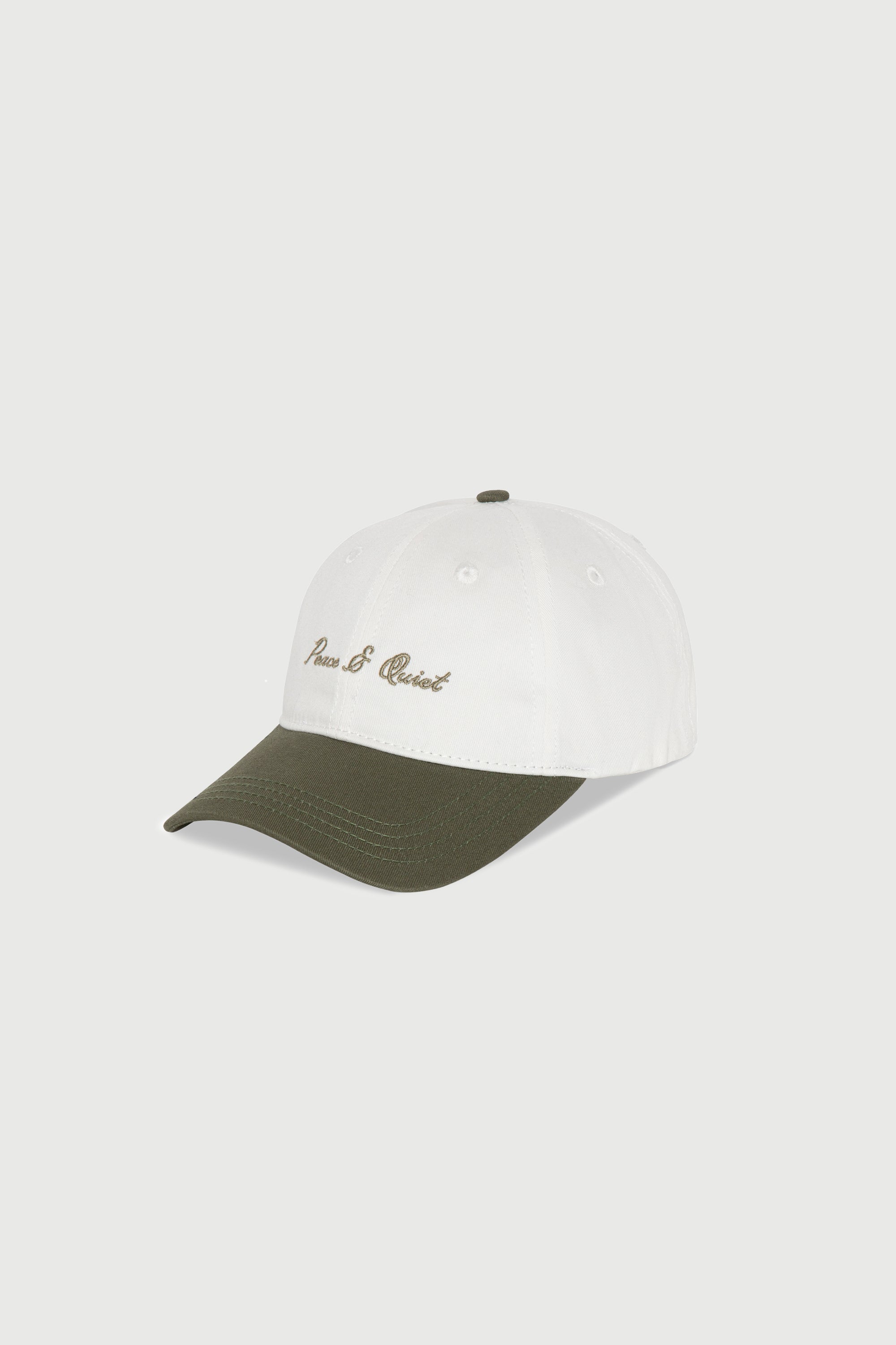 Signature Hat - Olive/White