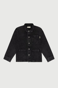 Wordmark Chore Coat - Black Wash