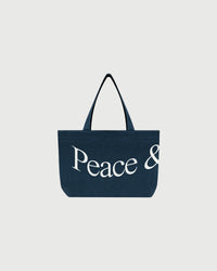 Jumbo Wordmark Tote - Navy