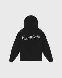 Wordmark Valentine Hoodie - Black
