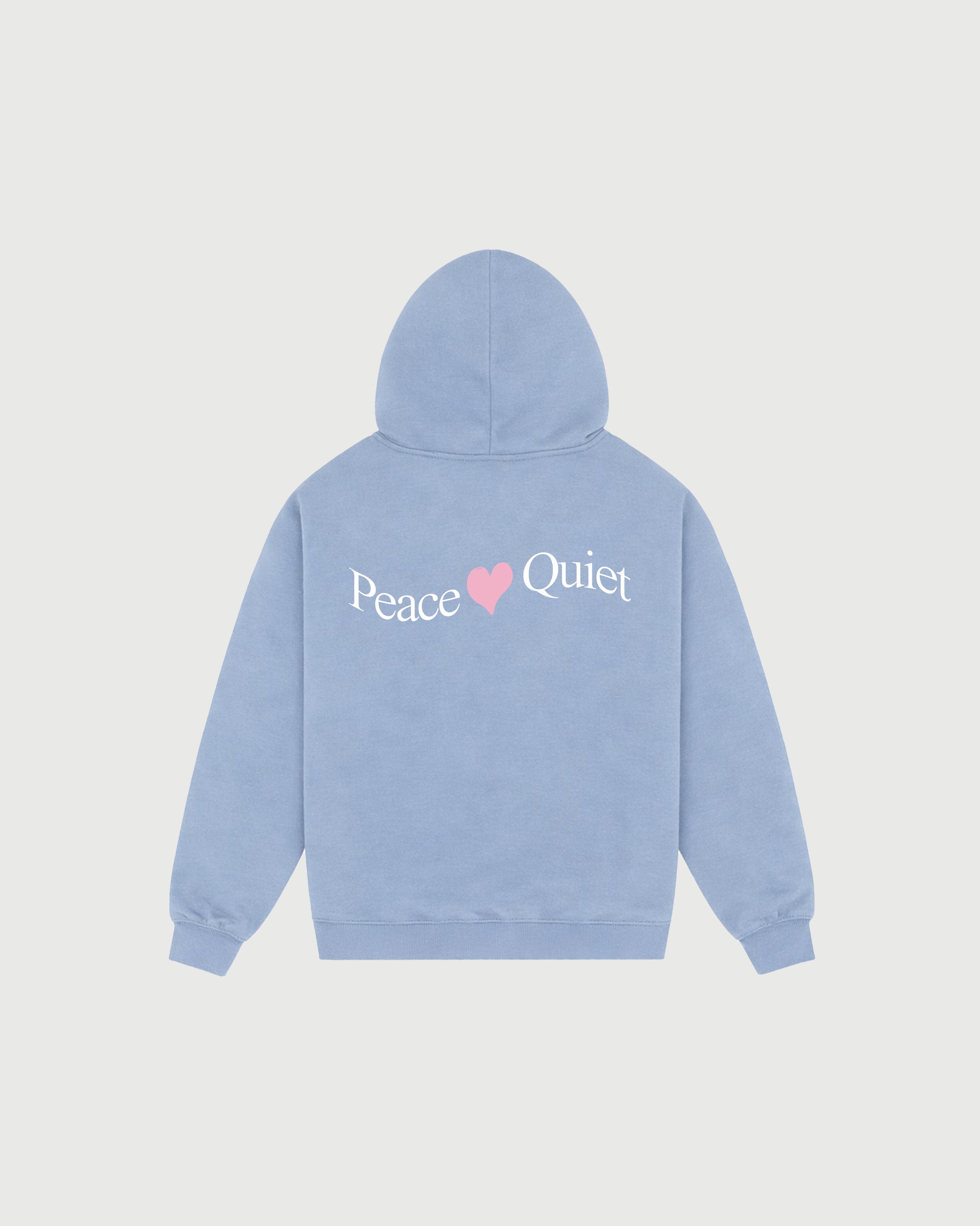 Wordmark Valentine Hoodie - Baby Blue