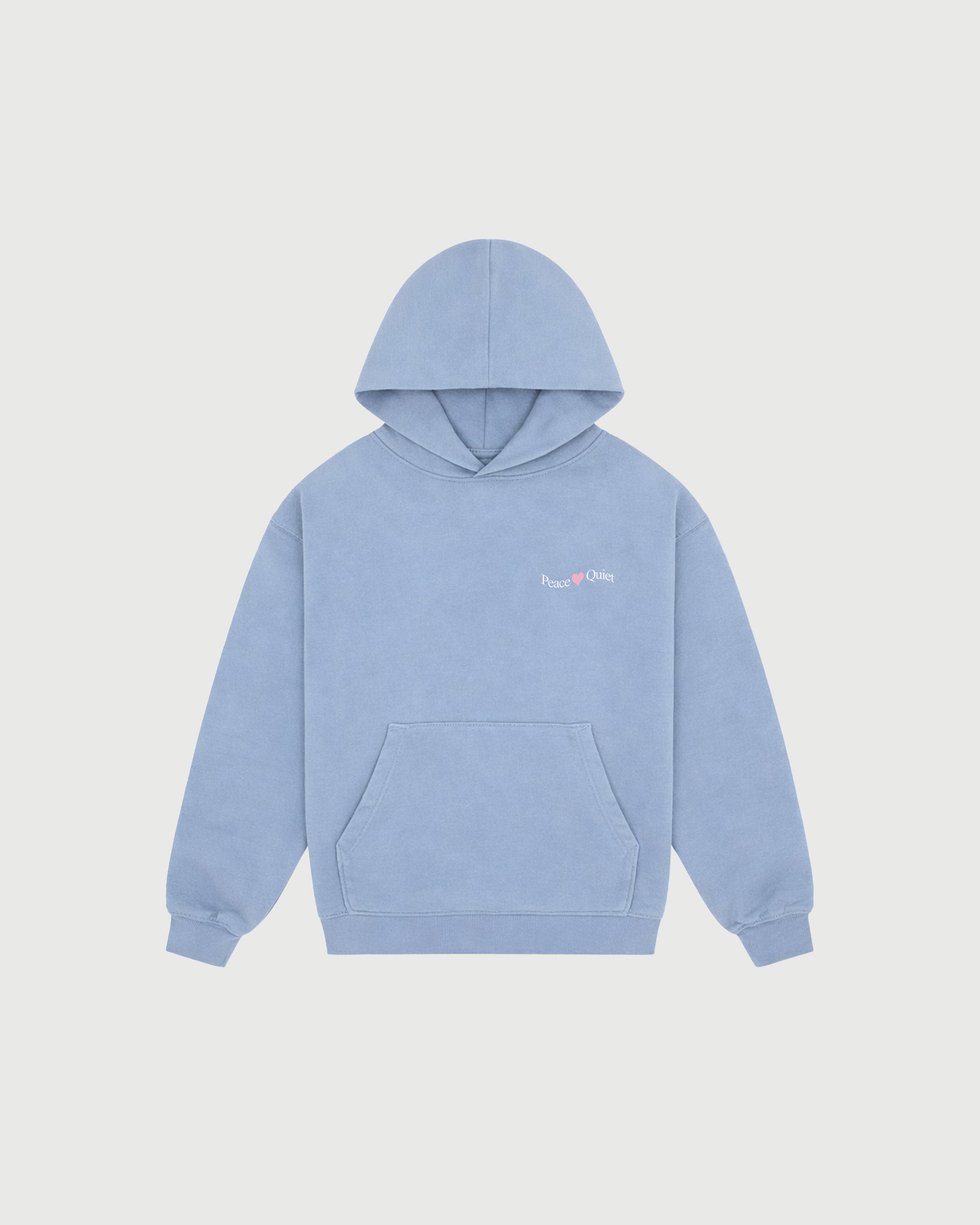 Wordmark Valentine Hoodie - Baby Blue