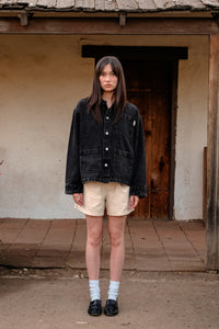 Wordmark Chore Coat - Black Wash