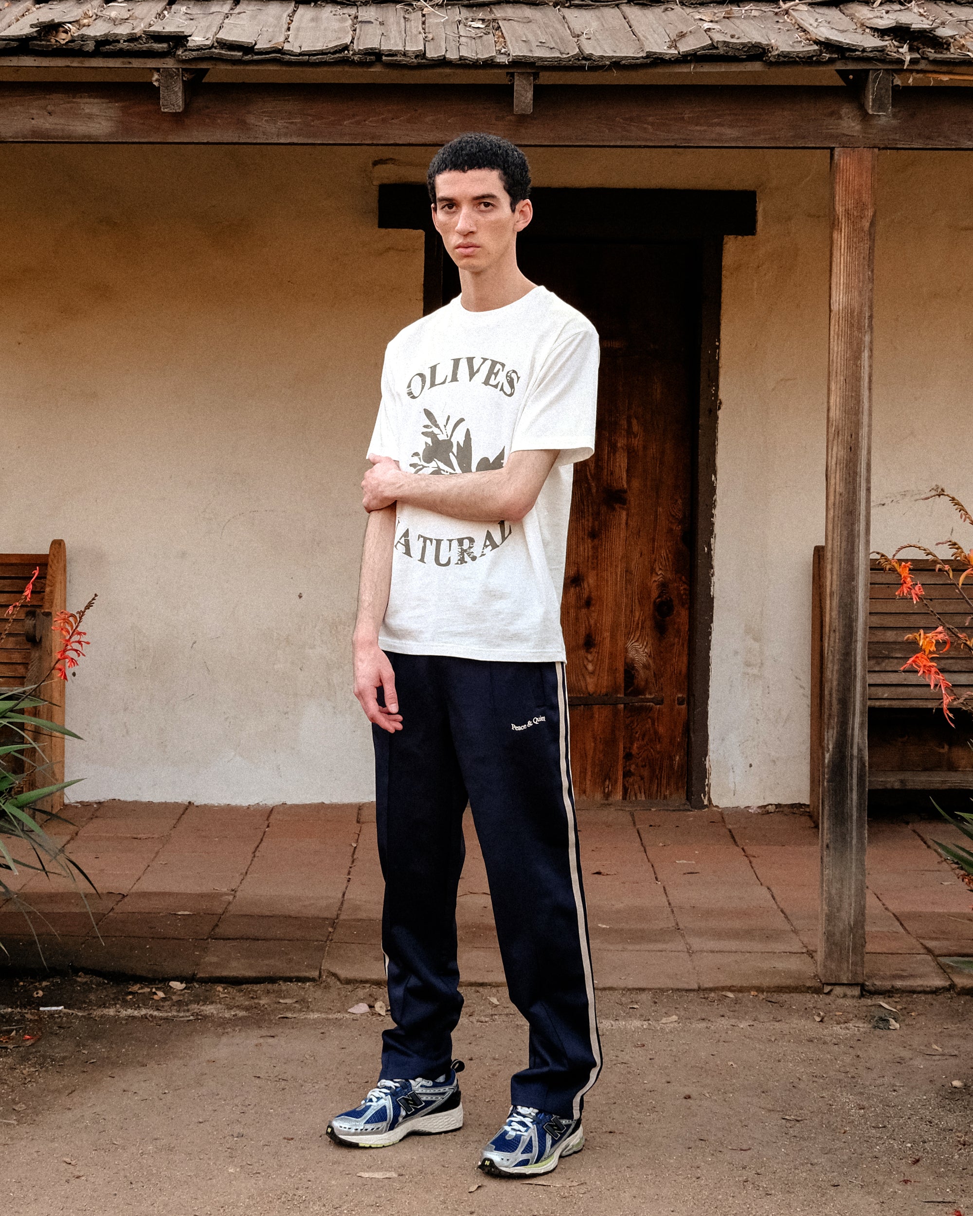 Wordmark Track Pants - Navy