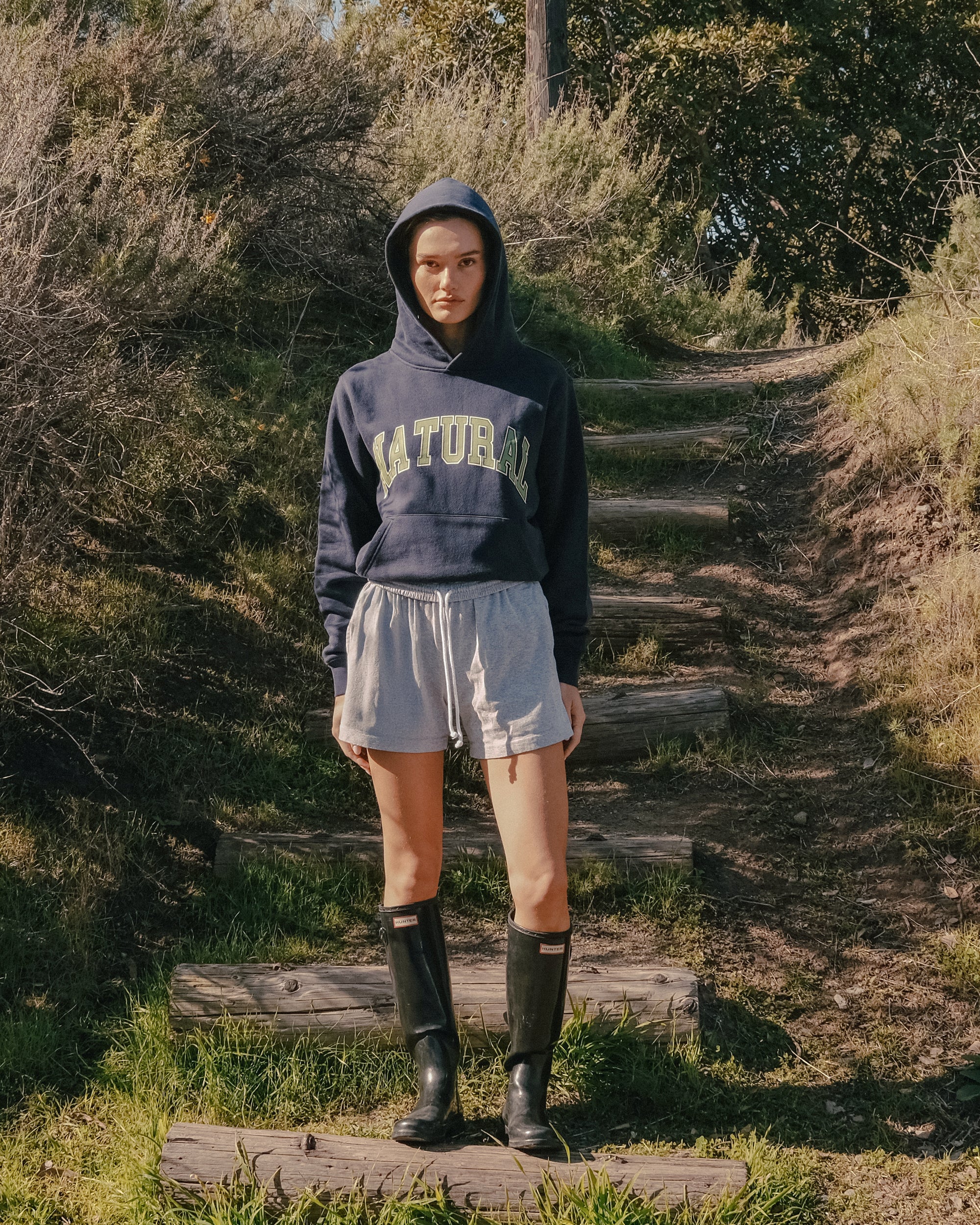 Natural Hoodie - Navy