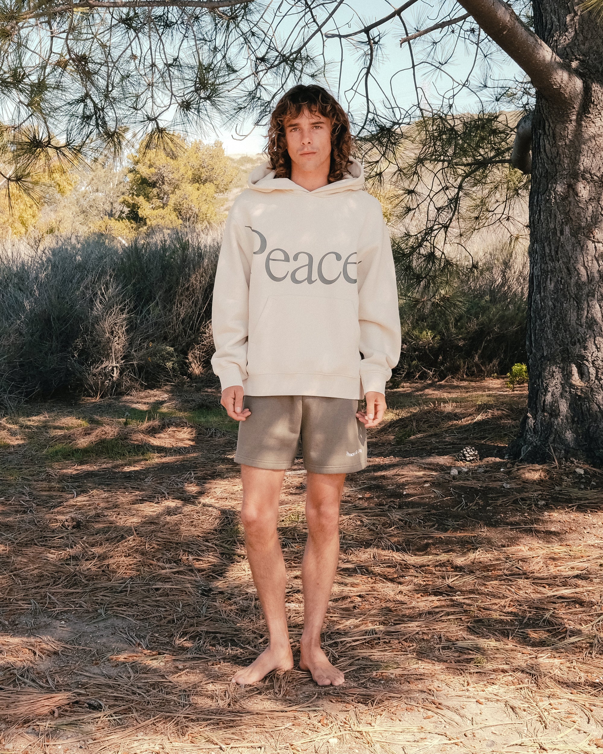 Jumbo Wordmark Hoodie - Bone