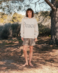 Jumbo Wordmark Hoodie - Bone