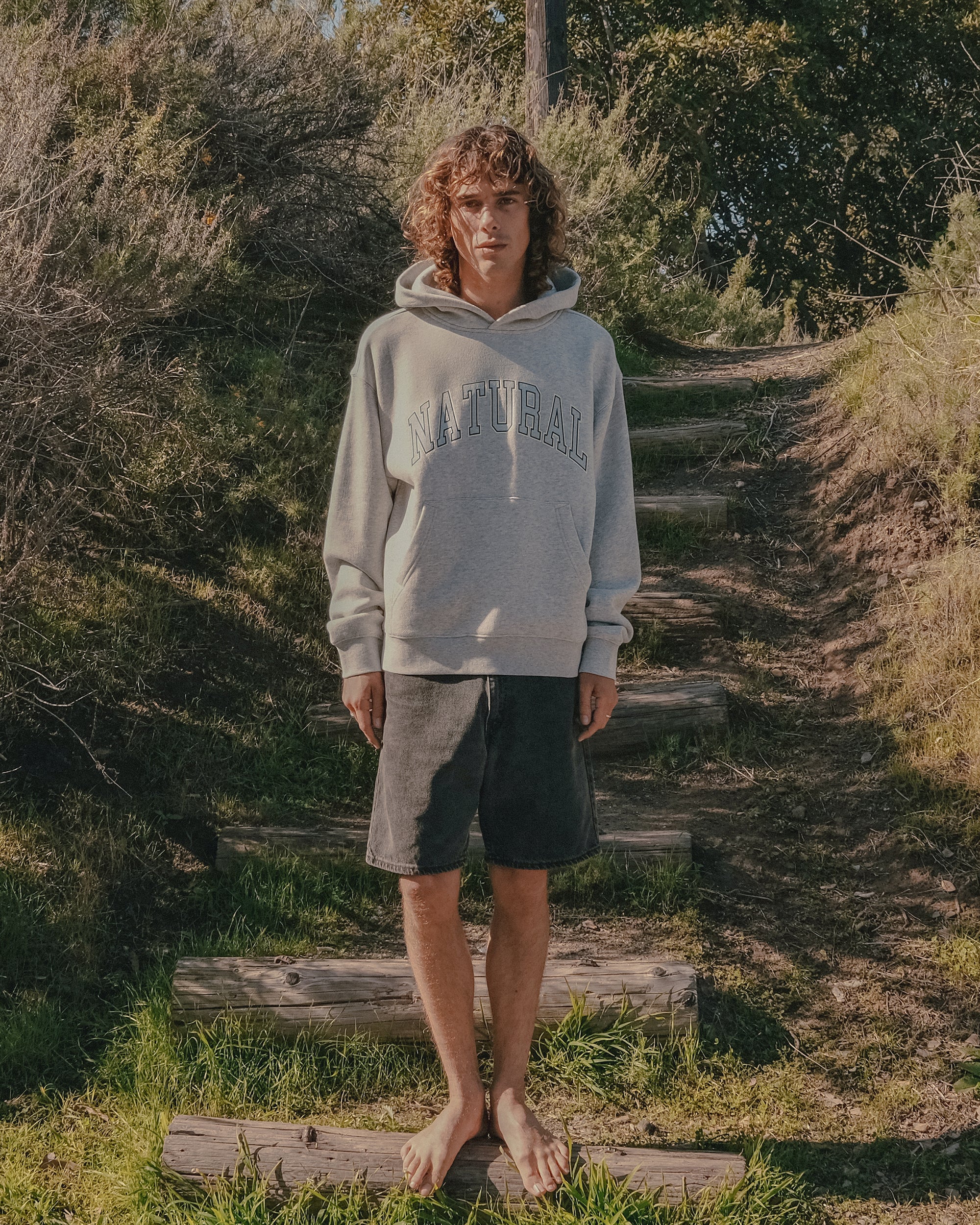 Natural Hoodie - Ash