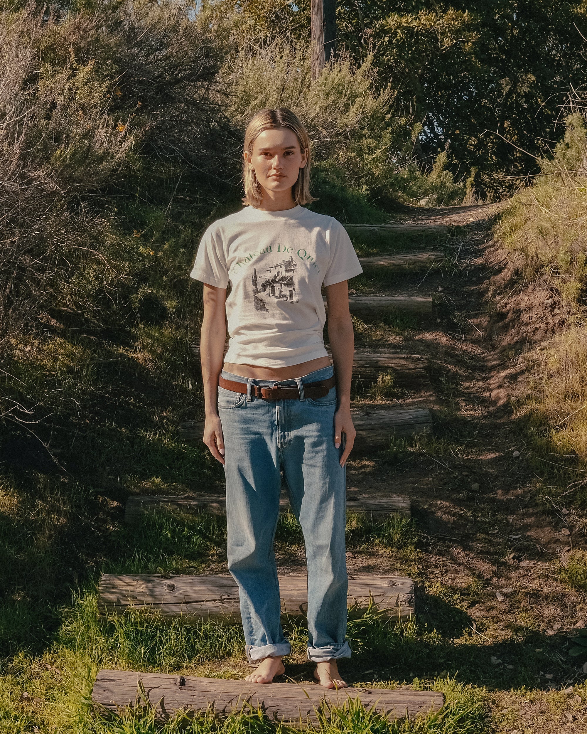 Chateau De Quiet Tee - White