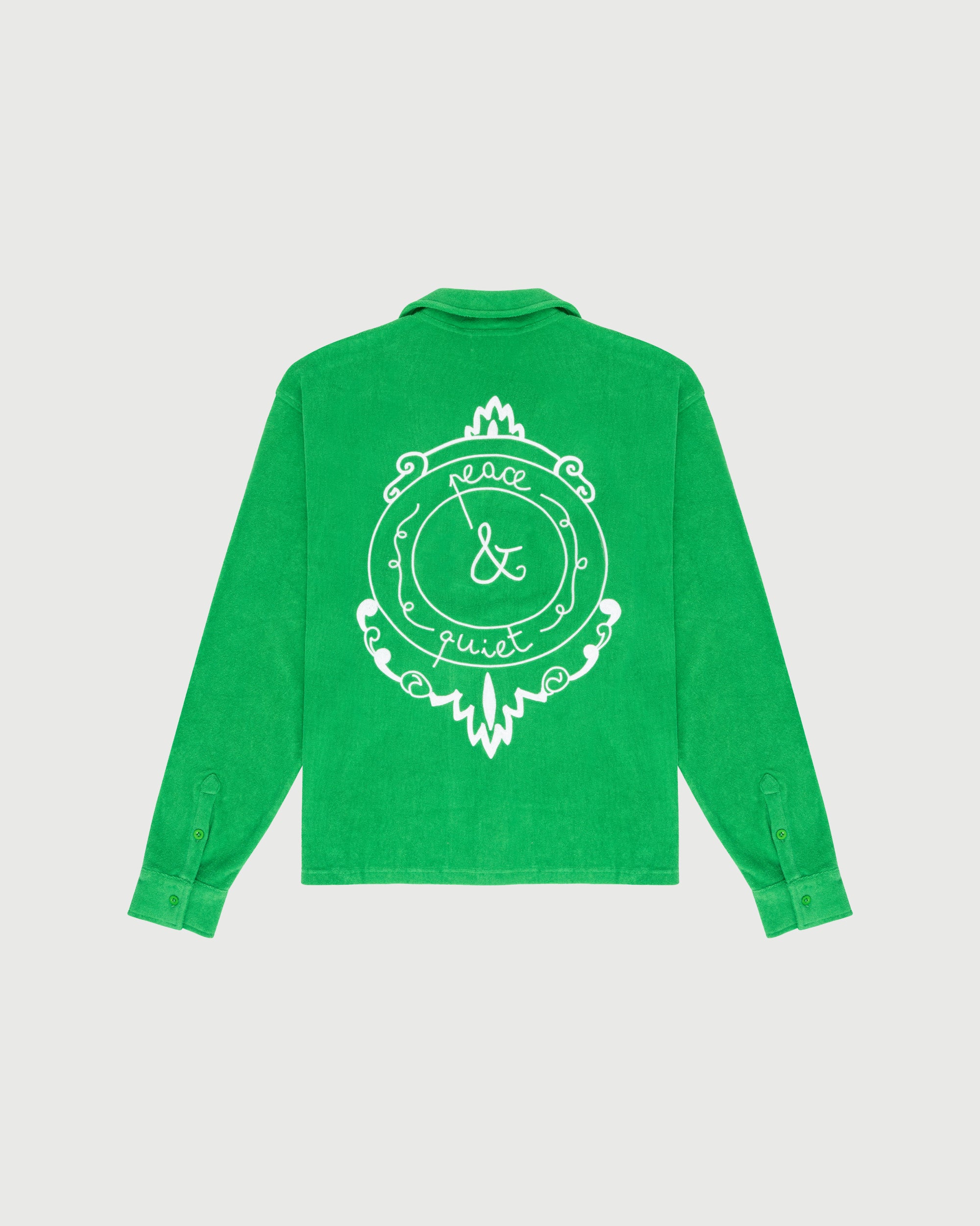 PQ Seal Terry Cloth Button Up - Kelly