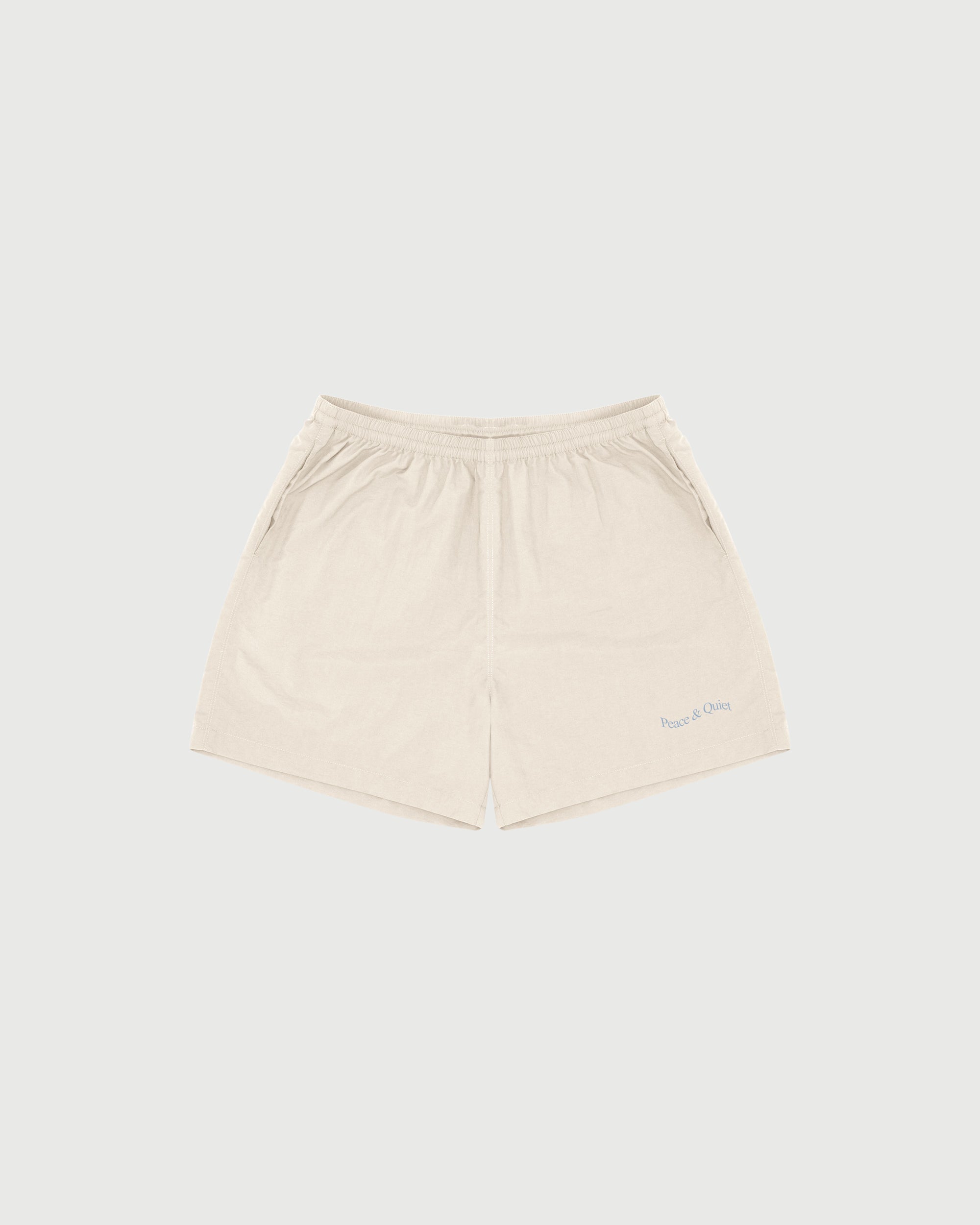 Wordmark Nylon Shorts - Bone