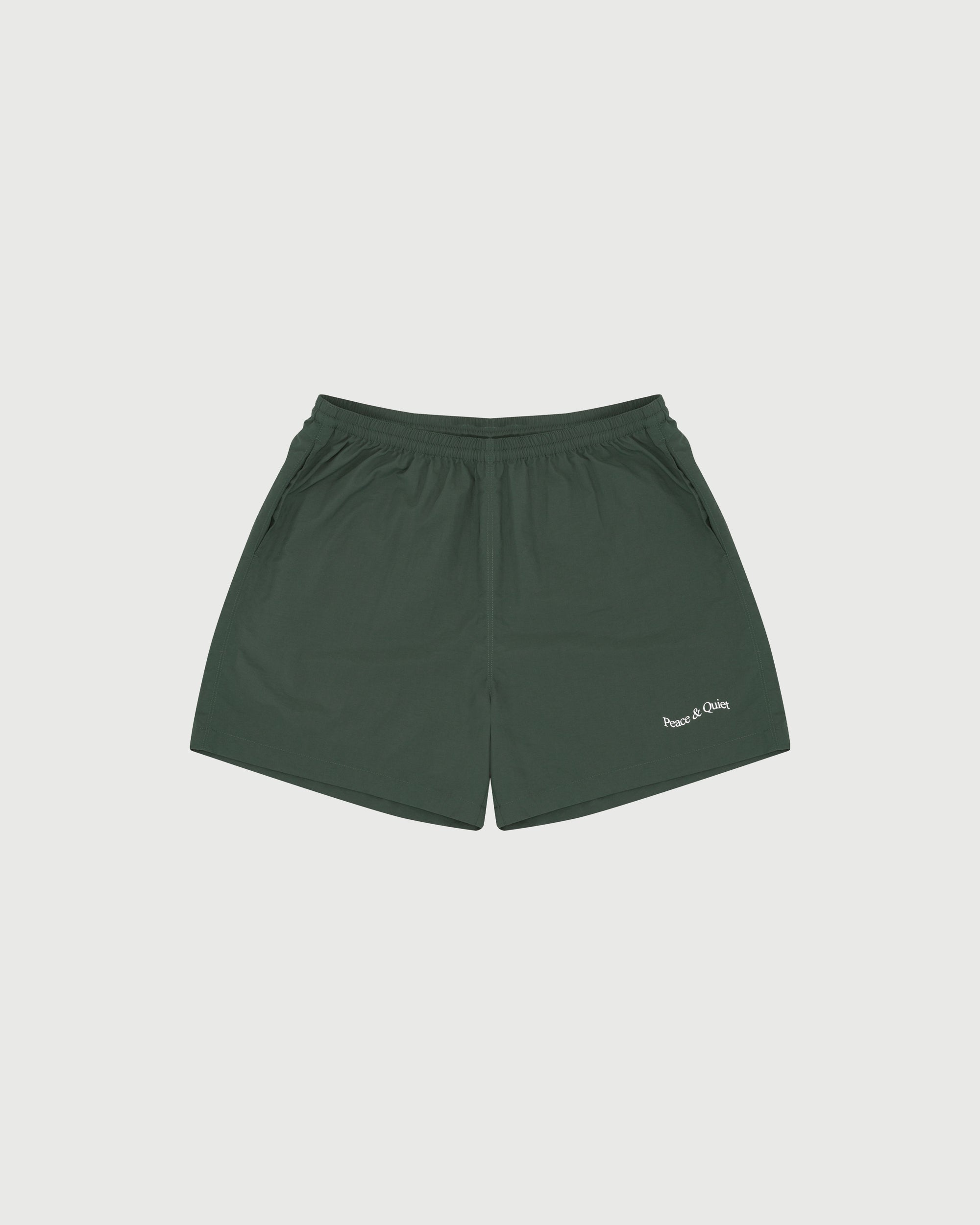 Wordmark Nylon Shorts - Forest