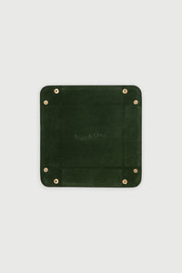 Wordmark Leather Catch All - Forest