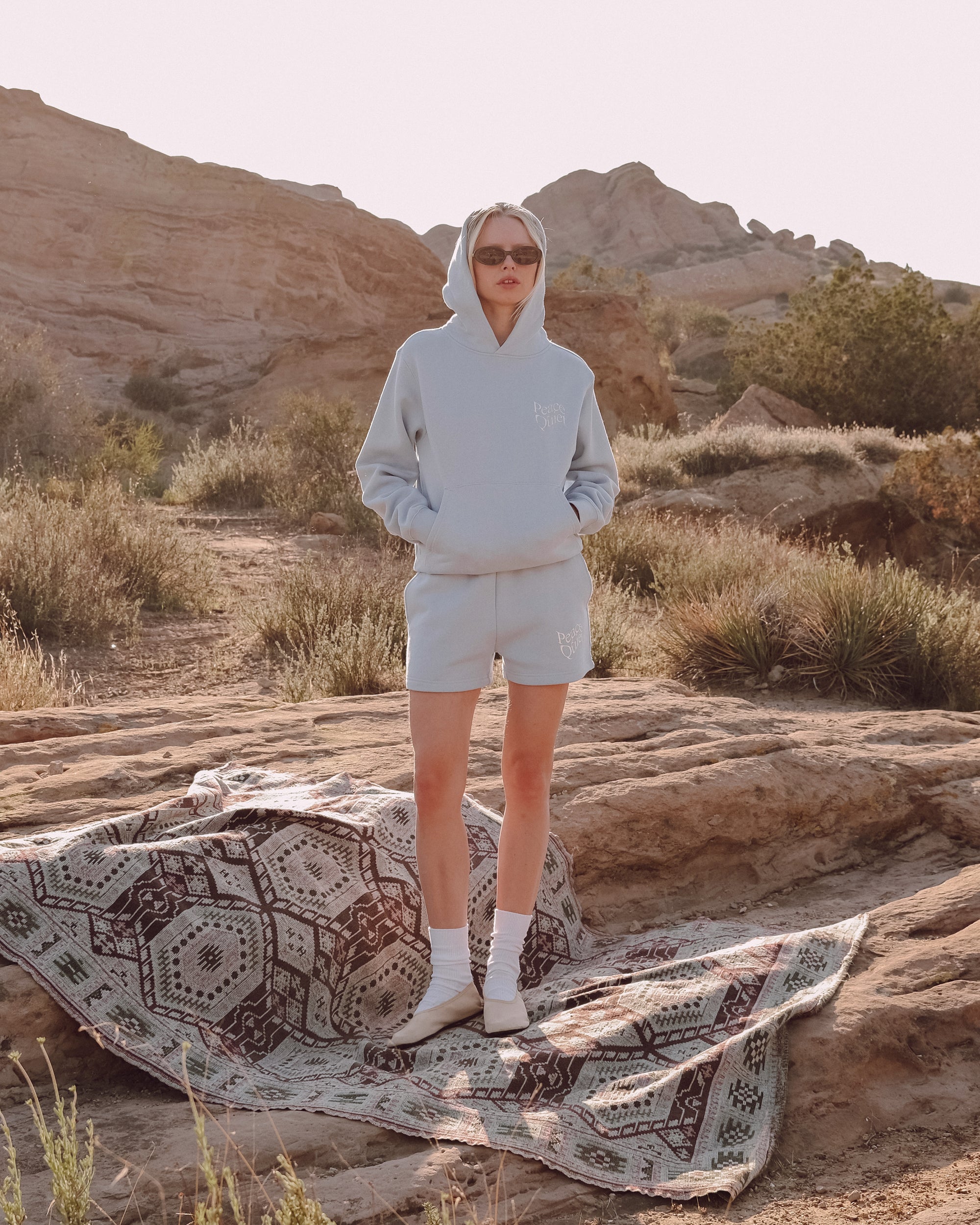 Warped Hoodie - Baby Blue